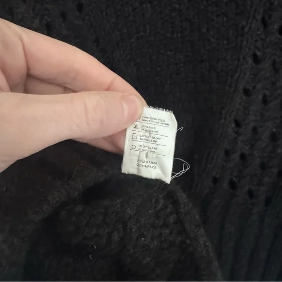 Vince Black Cable Knit Sweater - Picture 6 of 6